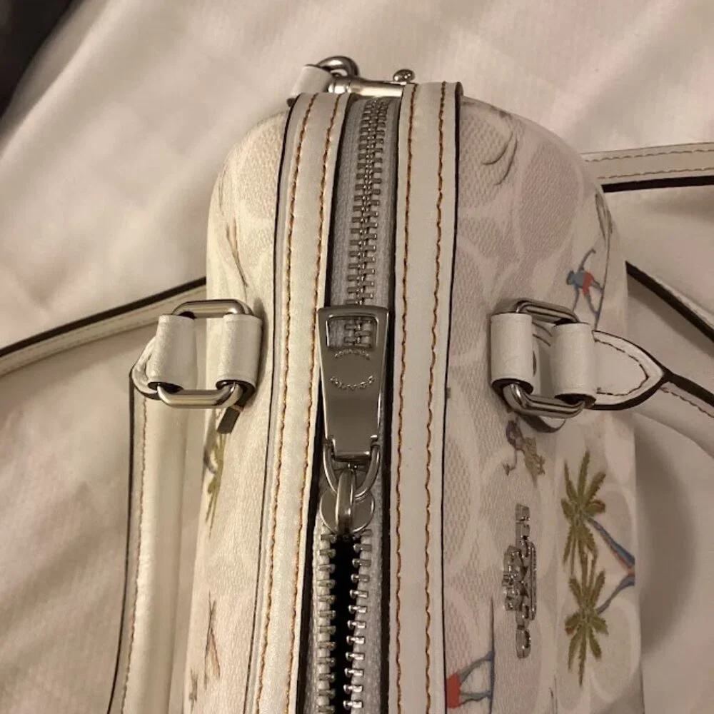 Coach Mini Rowan Crossbody In Signature Canvas With Hula Print - Picture 12 of 16